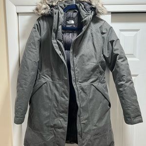 The North Face women’s parka size Medium, excellent used condition, like new